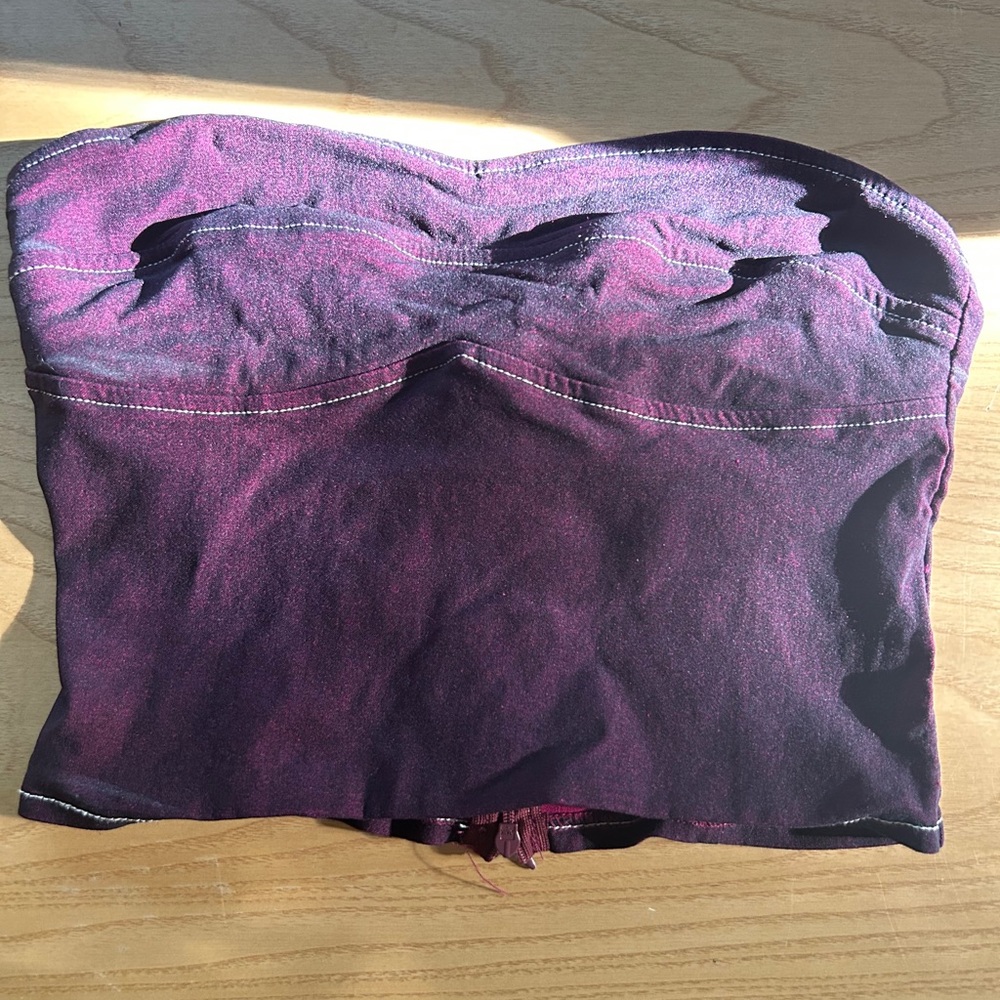 Pinky Purple Sheen MOTEL Tube Top Size M